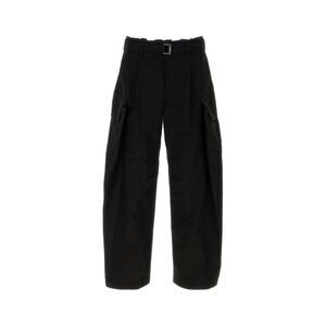 Sacai Men Black Cotton Blend Cargo Pant